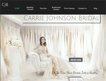 Tablet Screenshot of carriejohnsonbridal.com